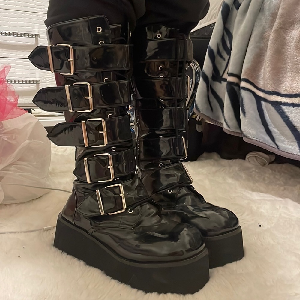 Black Demonia Boots